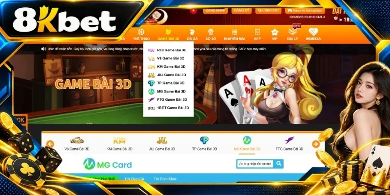 Nhiều tựa game bài hấp dẫn 2026